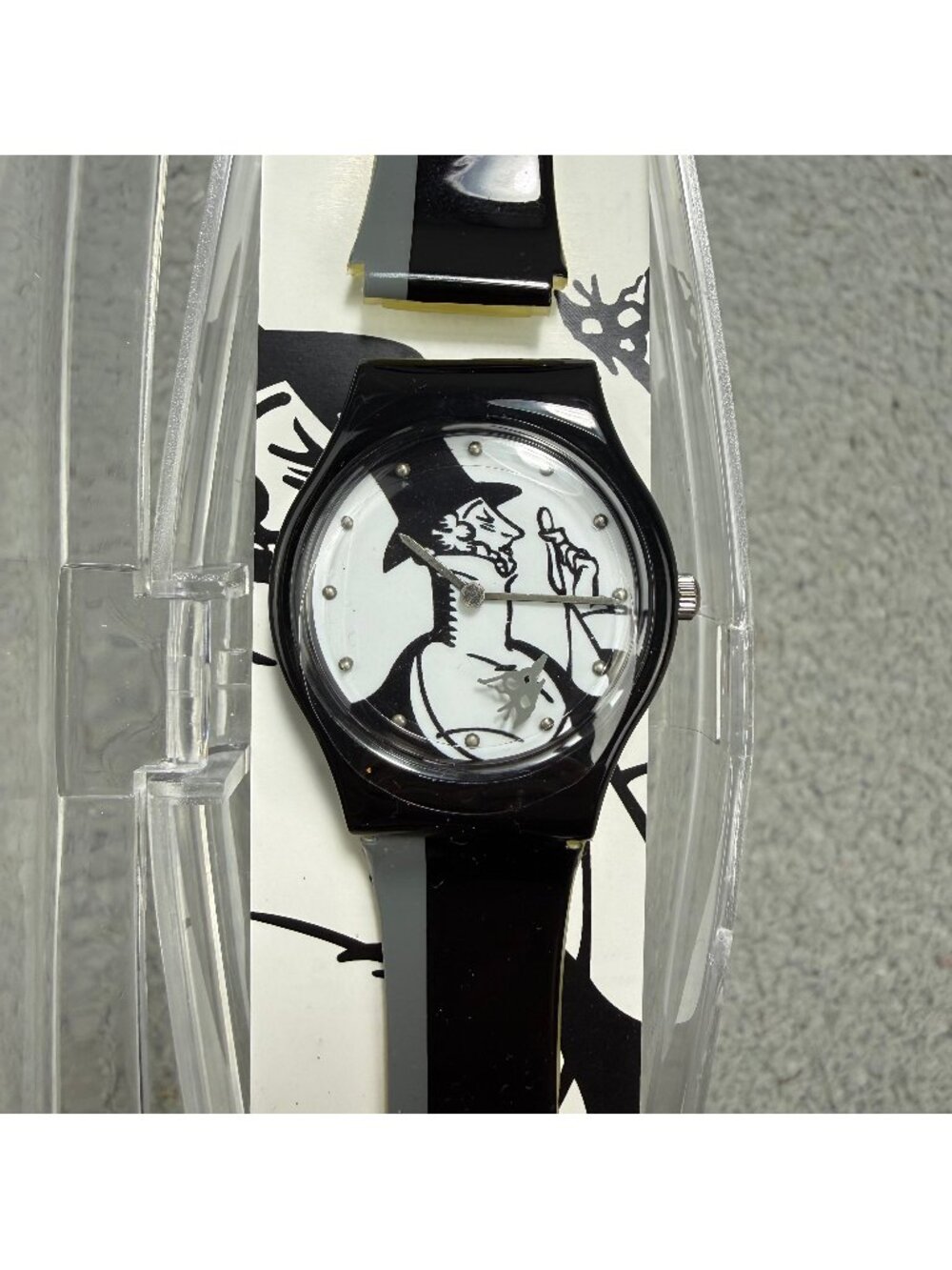 The New Yorker Watch Rea Irvin Eustace Tilley White Black Wristwatch Art